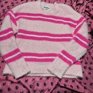 Pink Fuzzy Sweater Large